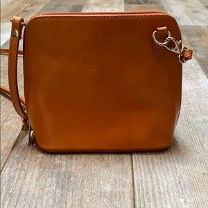 Vera Pelle Italian Leather Mini Crossbody purse
